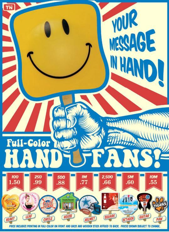 Custom Hand Signs/Fans